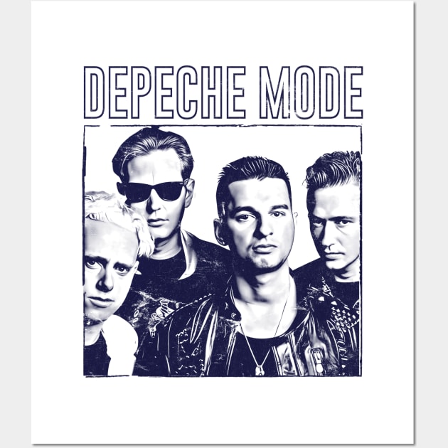 Depeche Mode - Vintage 80s Aesthetic Original Design Wall Art by DankFutura